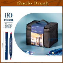 Маркеры для скетчинга 80 цветов + линеры. "Finolo Brush" =Deli= арт.520-06