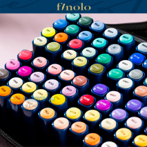 Маркеры для скетчинга 120 цветов + линеры "Finolo" =Deli= (арт.520-07)