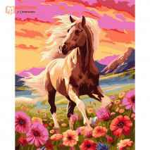 Картина по номерам "Изящный конь" 40х50 (арт.709-40)